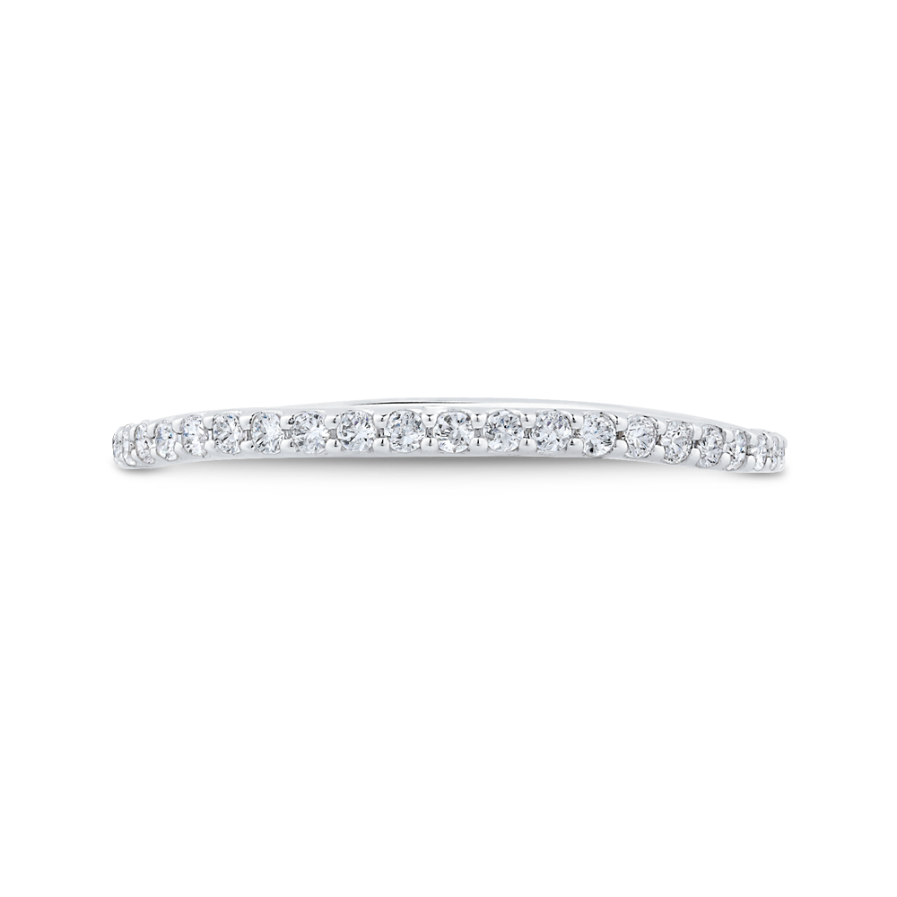 Diamond Half-Eternity Wedding Band in 14K White Gold