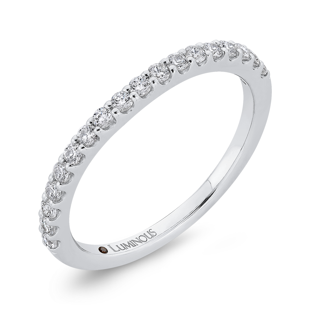 Diamond Half-Eternity Wedding Band in 14K White Gold