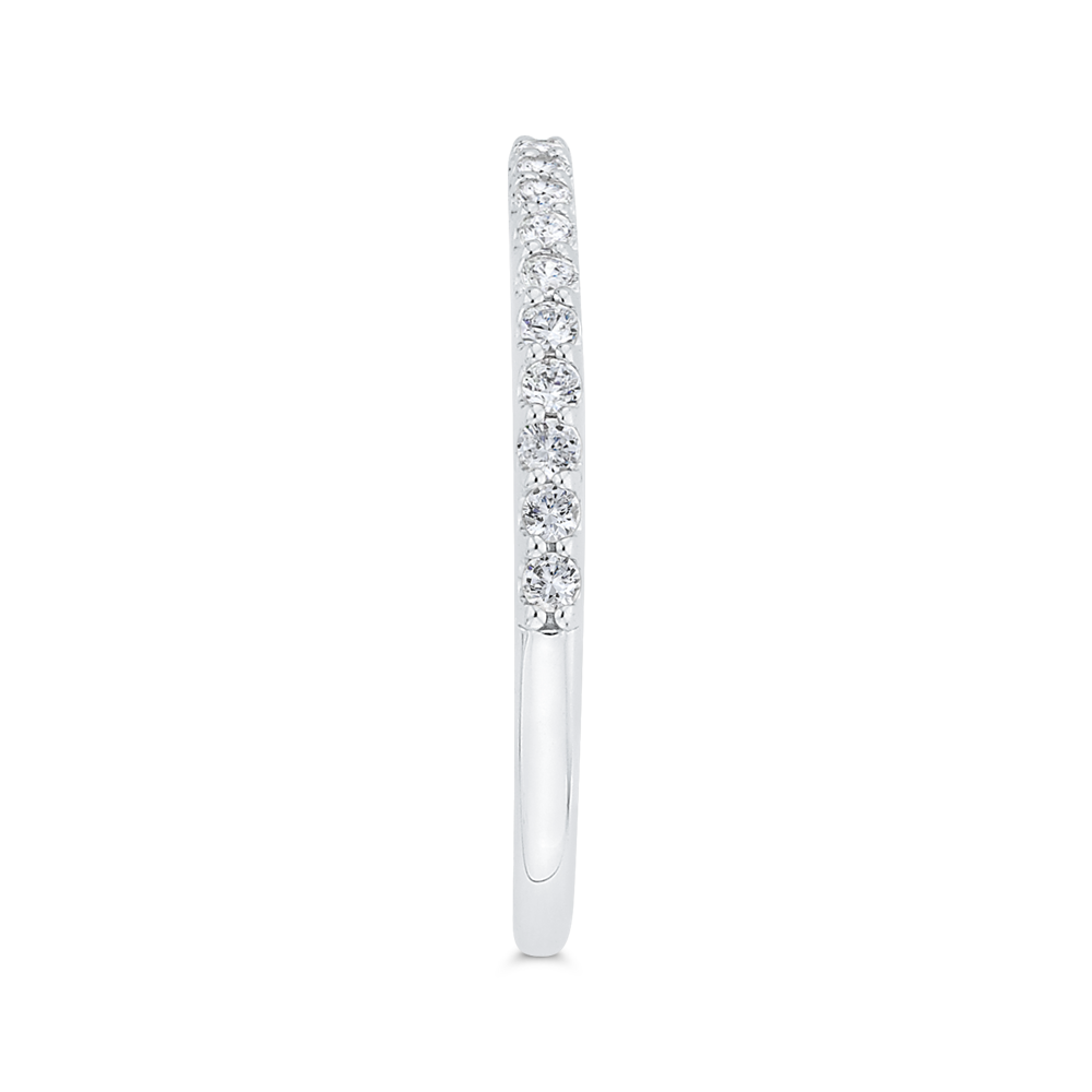 Diamond Half-Eternity Wedding Band in 14K White Gold