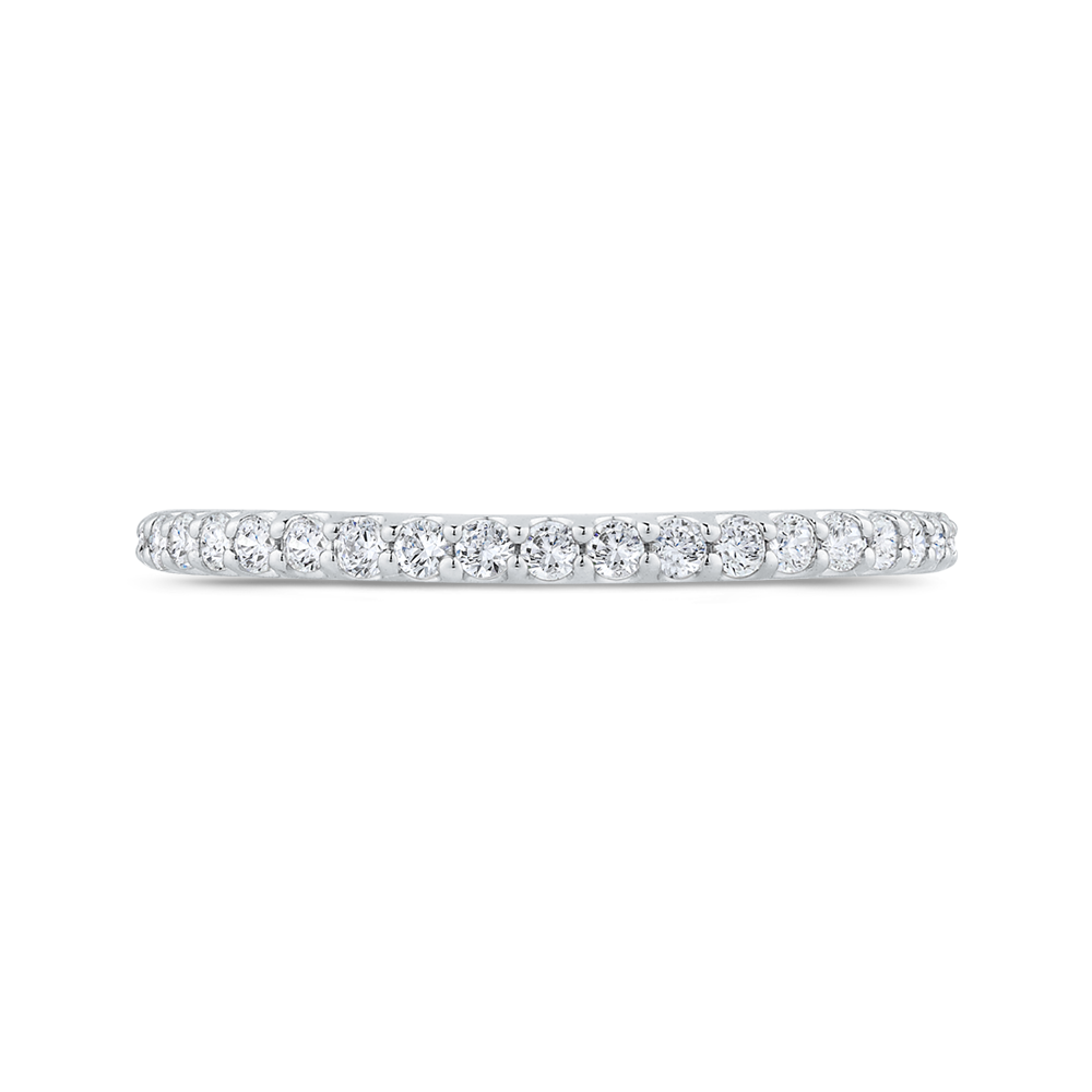 Diamond Half-Eternity Wedding Band in 14K White Gold
