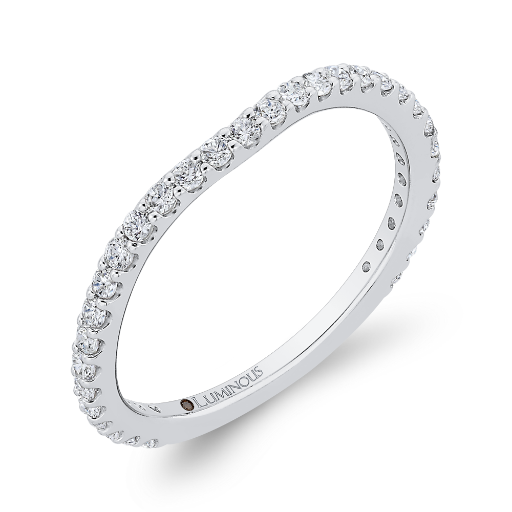 Diamond Wedding Band in 14K White Gold