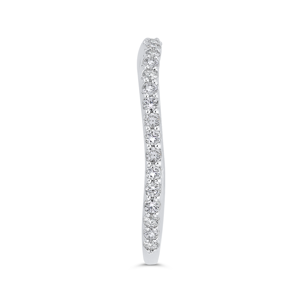 Diamond Wedding Band in 14K White Gold