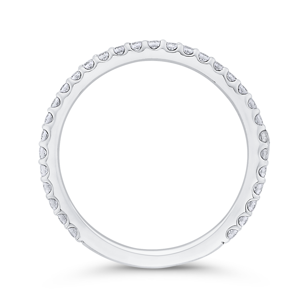 Diamond Wedding Band in 14K White Gold
