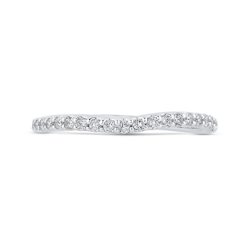 Diamond Wedding Band in 14K White Gold