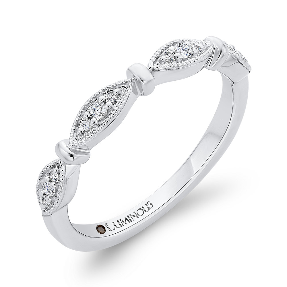 Diamond Wedding Band in 14K White Gold