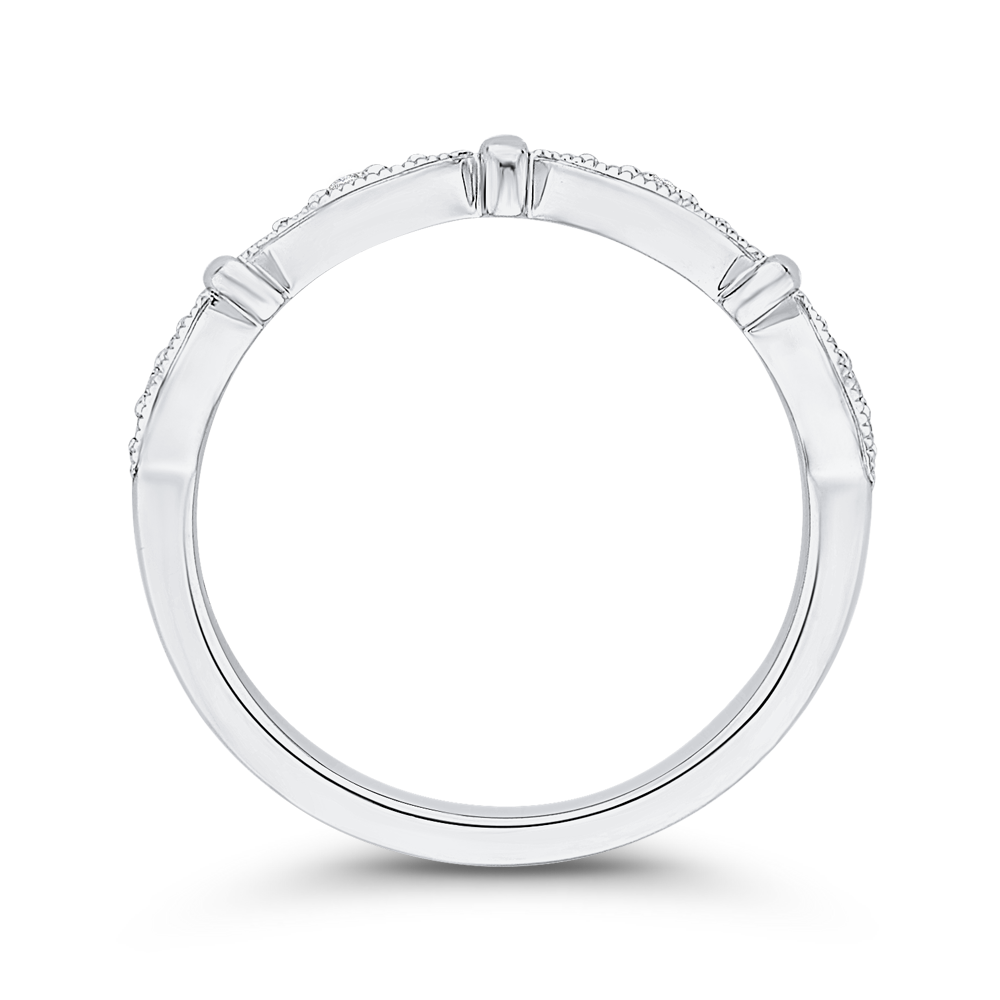 Diamond Wedding Band in 14K White Gold