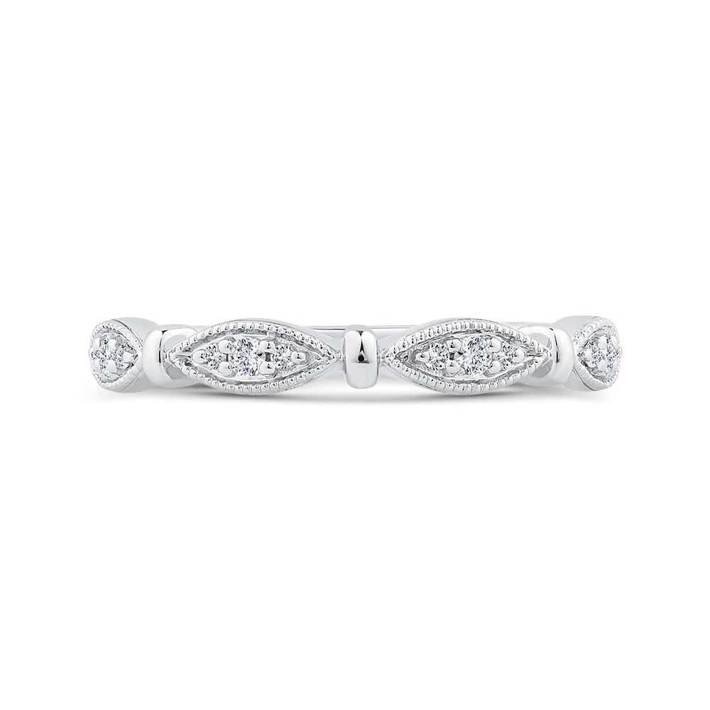 Diamond Wedding Band in 14K White Gold