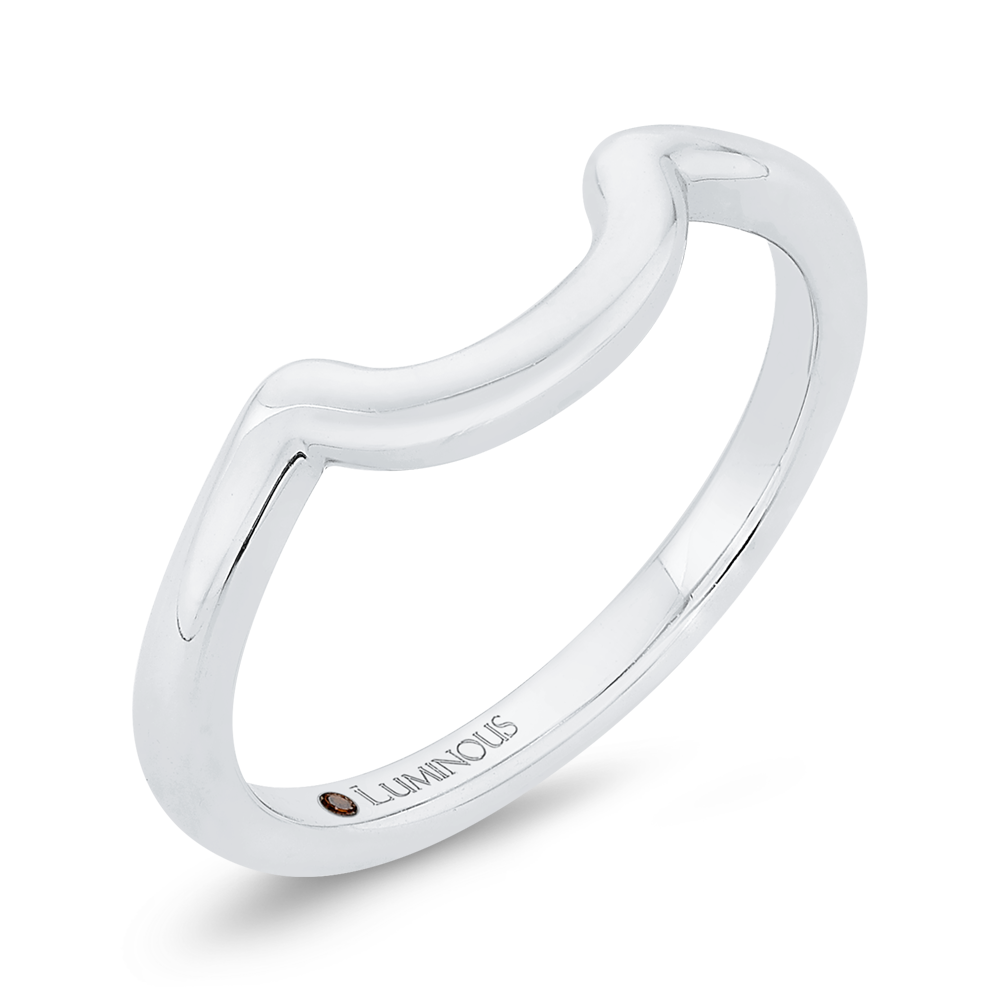 Plain Wedding Band in 14K White Gold
