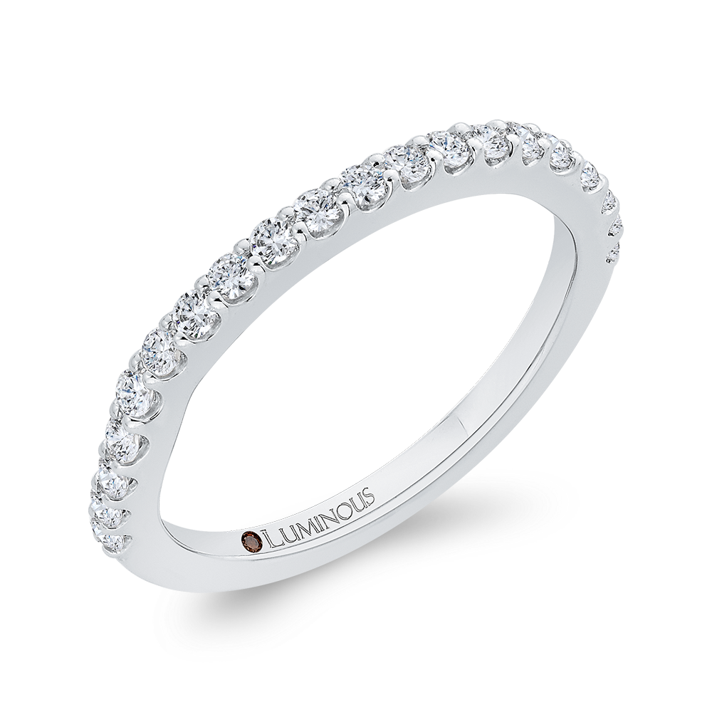 Diamond Half-Eternity Wedding Band in 14K White Gold