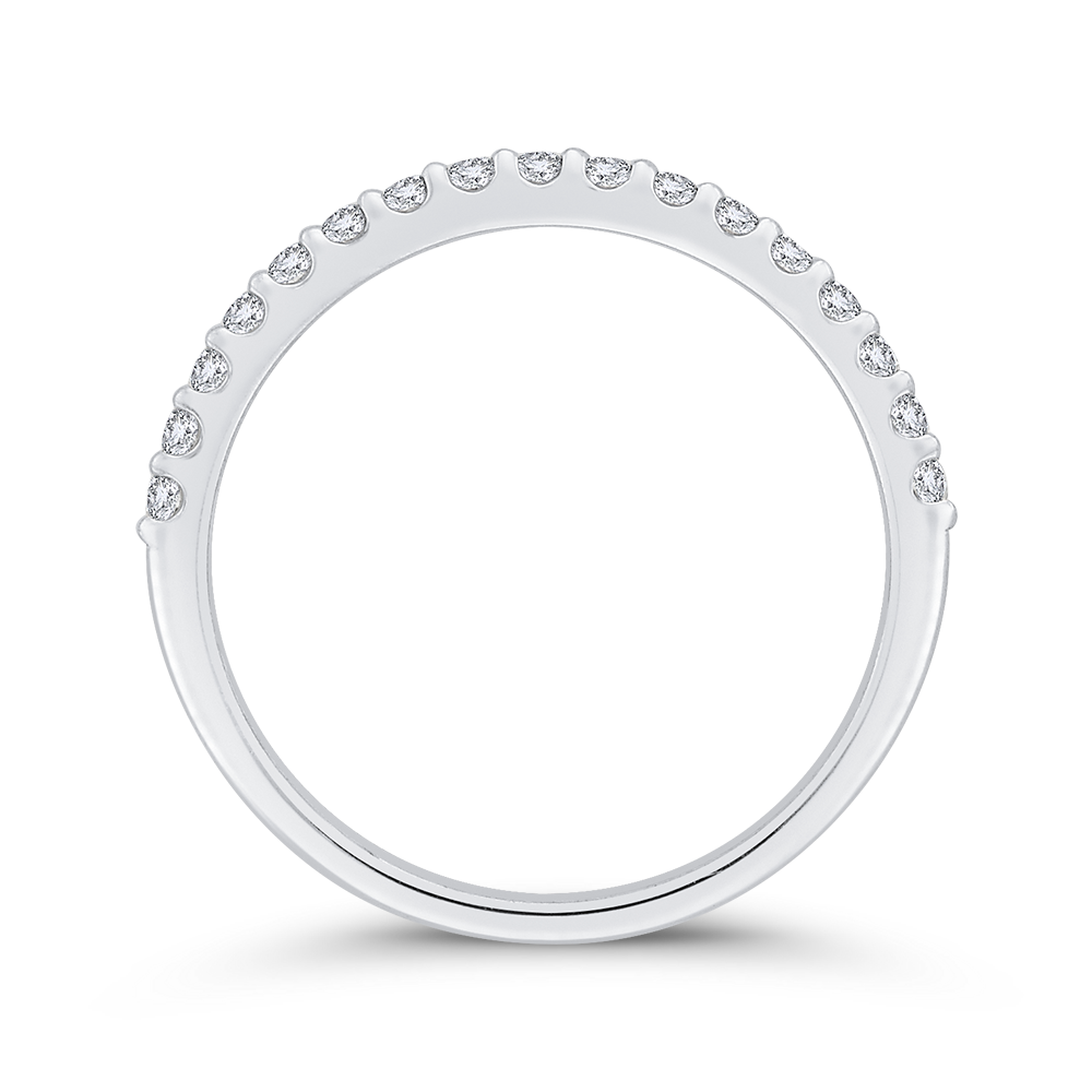 Diamond Half-Eternity Wedding Band in 14K White Gold