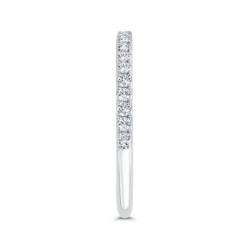 Diamond Half-Eternity Wedding Band in 14K White Gold