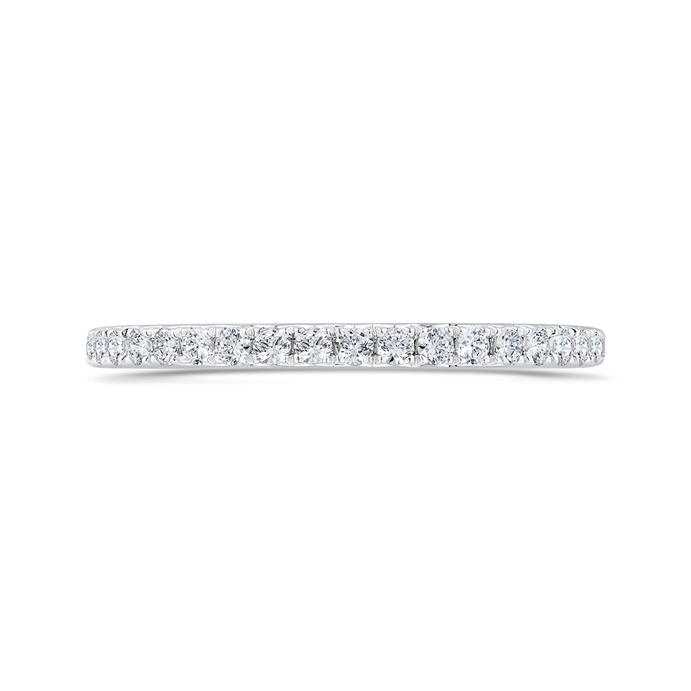 Diamond Half-Eternity Wedding Band in 14K White Gold