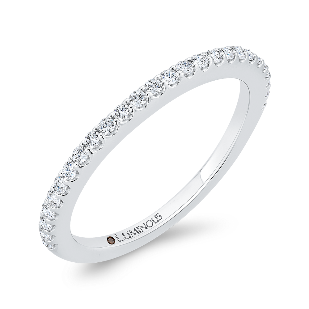 Diamond Half-Eternity Wedding Band in 14K White Gold