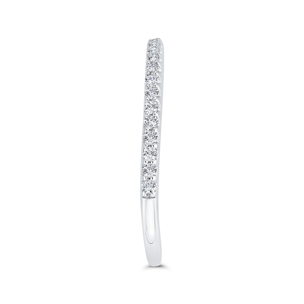 Diamond Half-Eternity Wedding Band in 14K White Gold