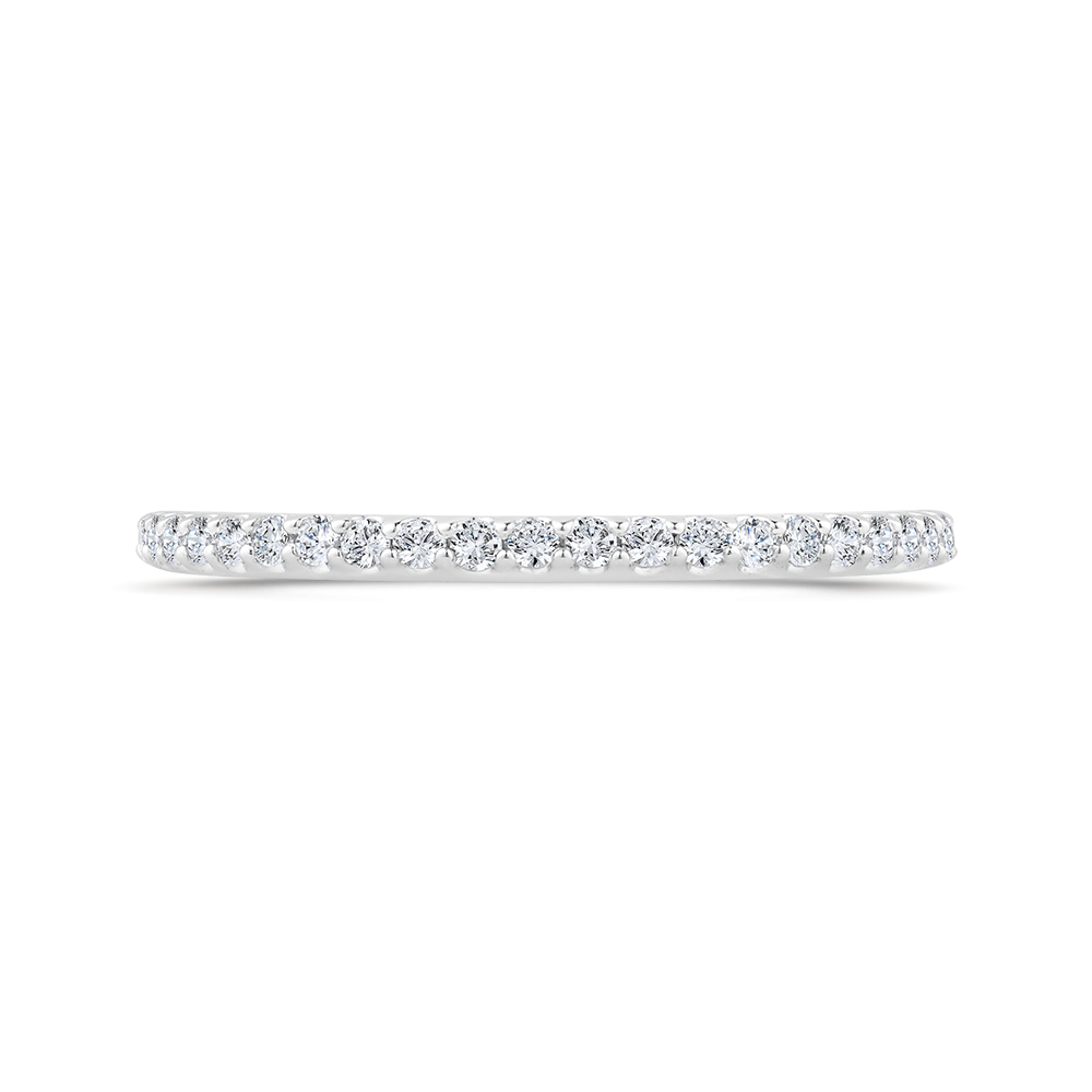 Diamond Half-Eternity Wedding Band in 14K White Gold