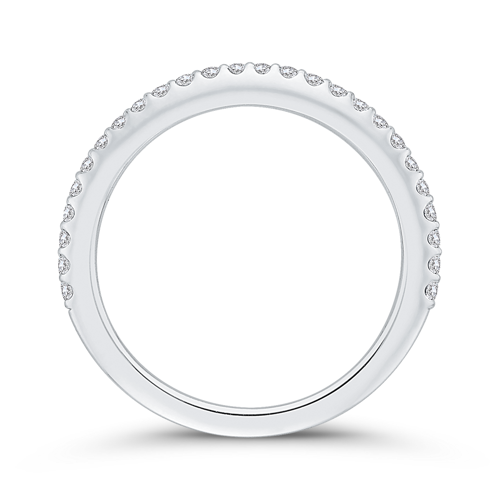 Diamond Half-Eternity Wedding Band in 14K White Gold