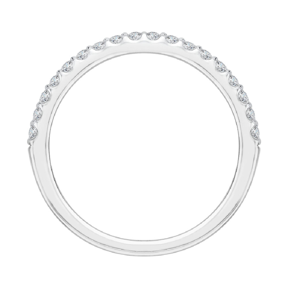 Diamond Half-Eternity Wedding Band in 14K White Gold