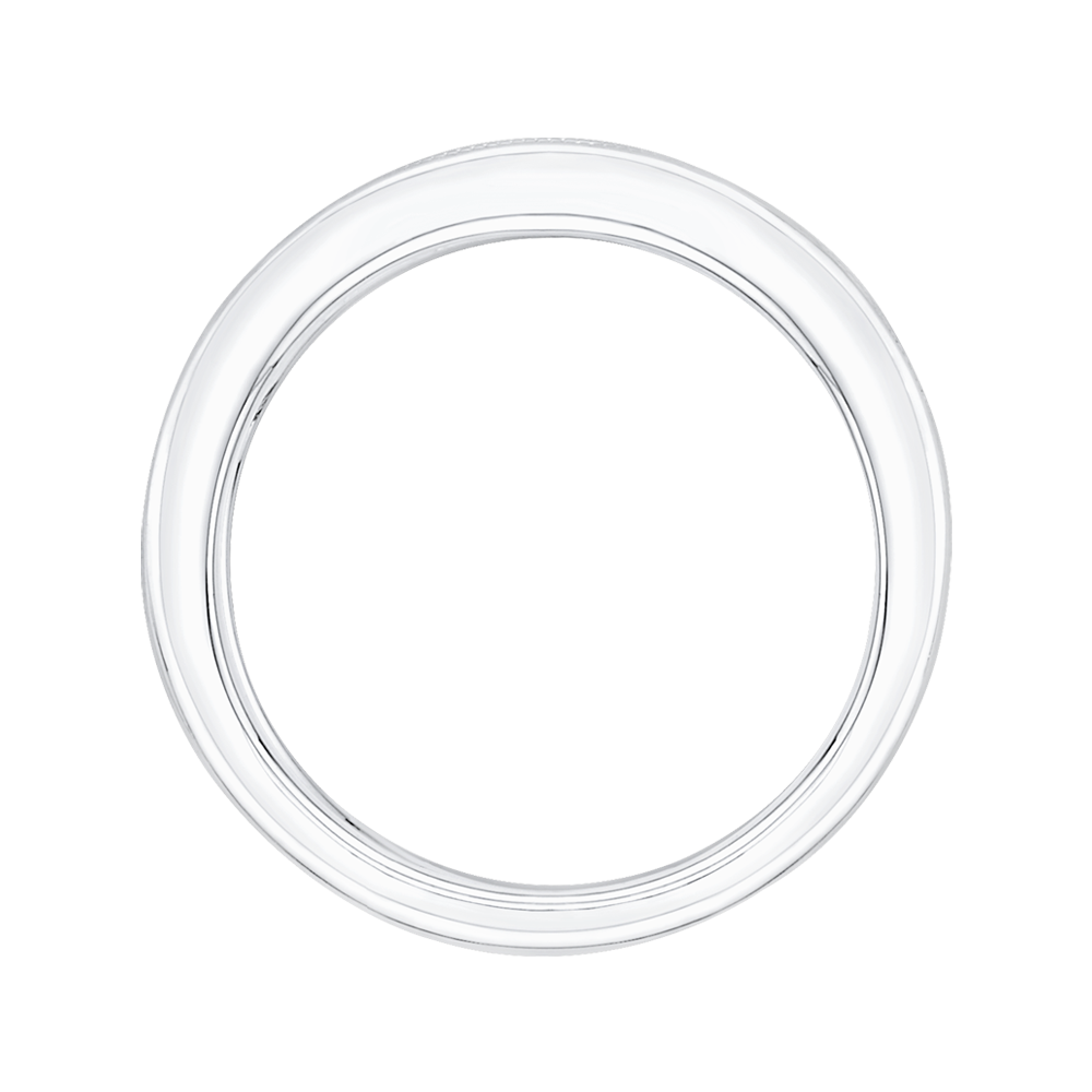 Princess Cut Diamond Wedding band in 14K White Gold