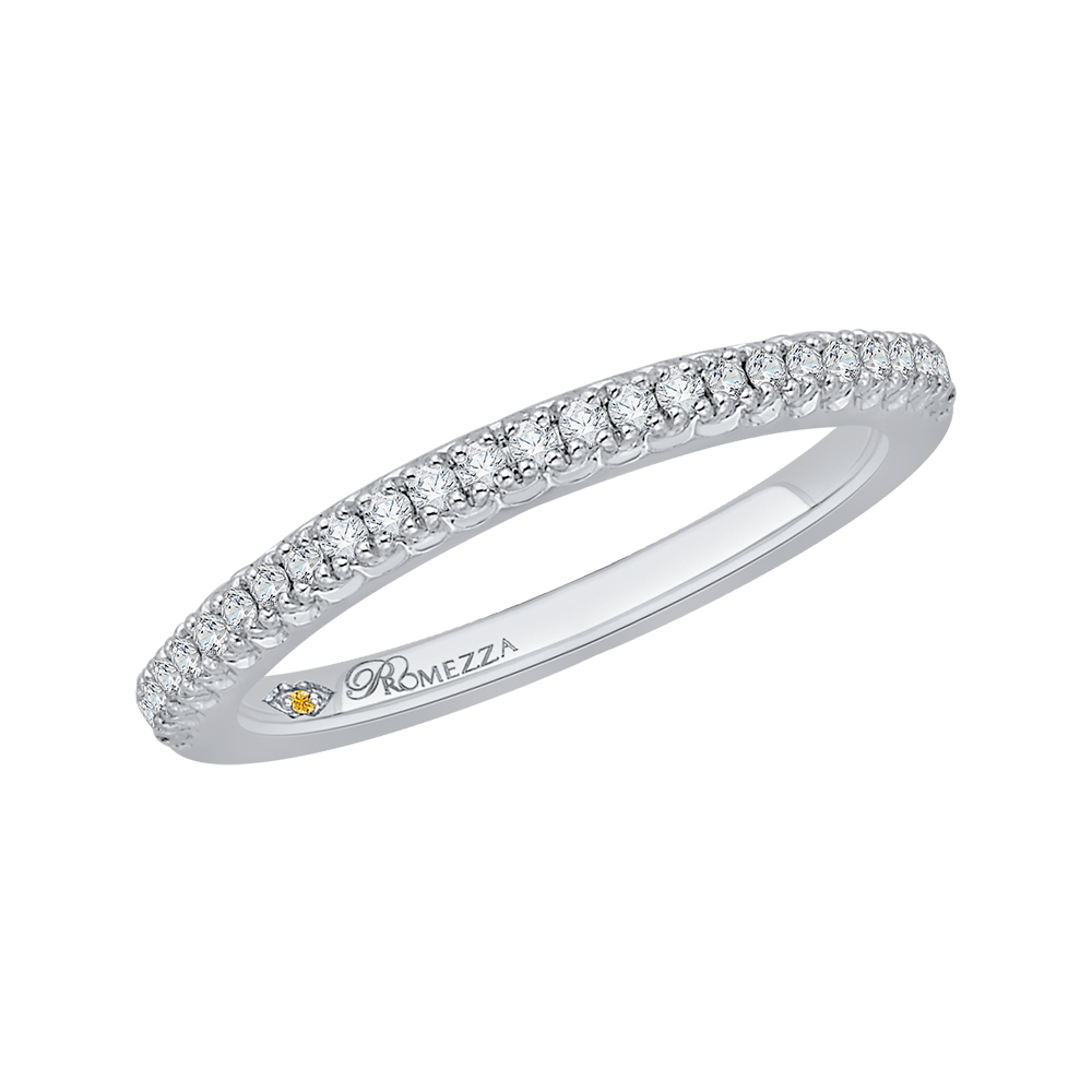 Diamond Half-Eternity Wedding Band in 14K White Gold