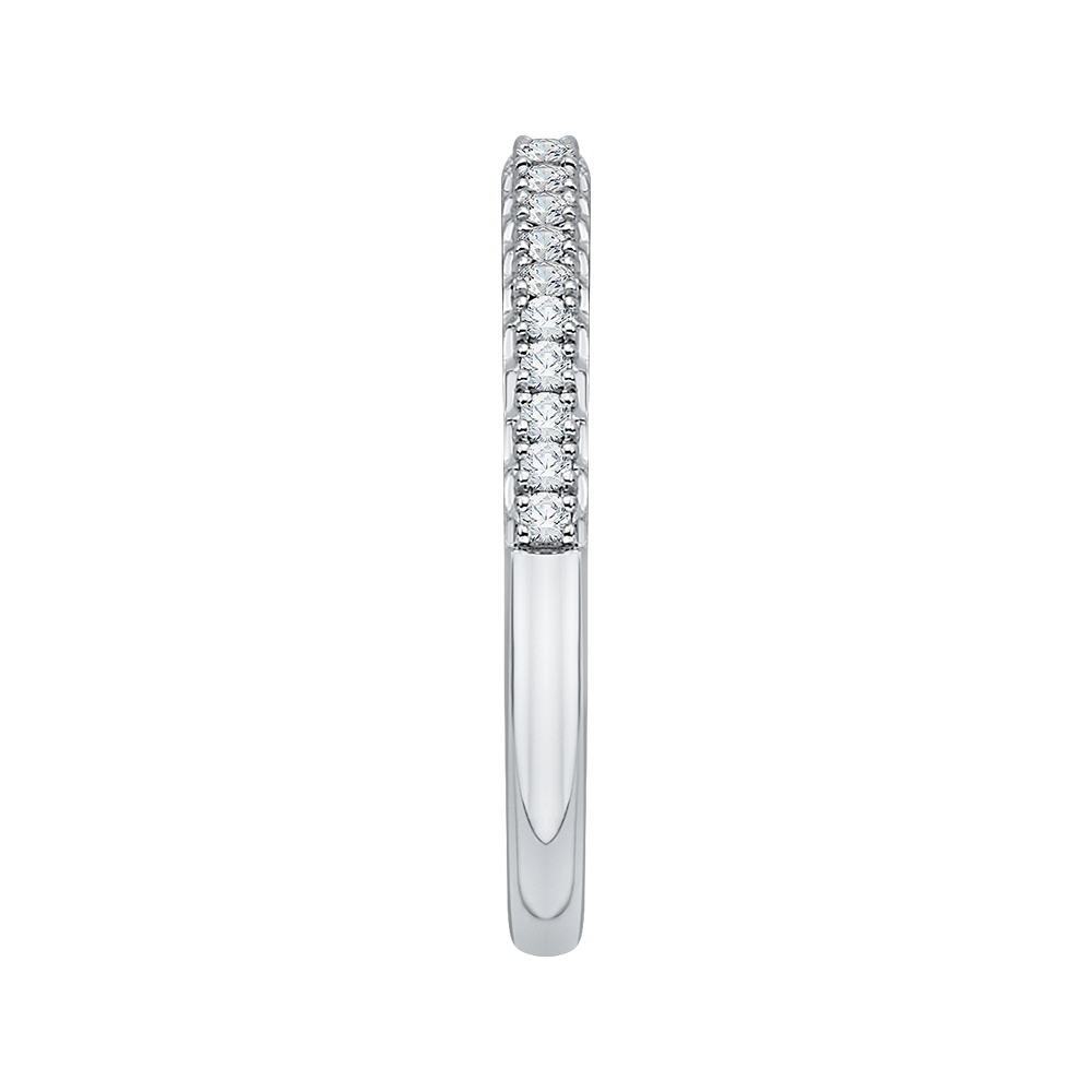 Diamond Half-Eternity Wedding Band in 14K White Gold