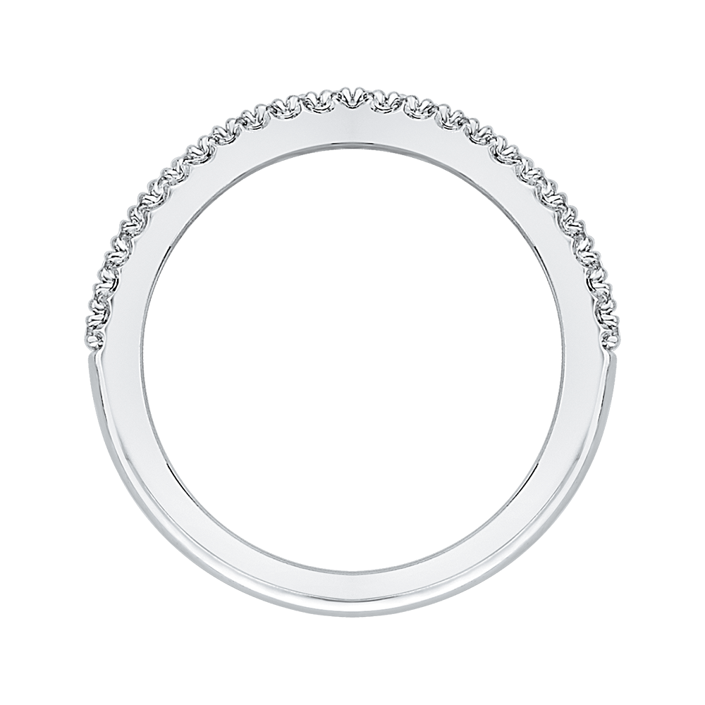 Diamond Half-Eternity Wedding Band in 14K White Gold