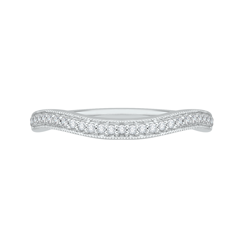 Diamond Wedding Band in 14K White Gold
