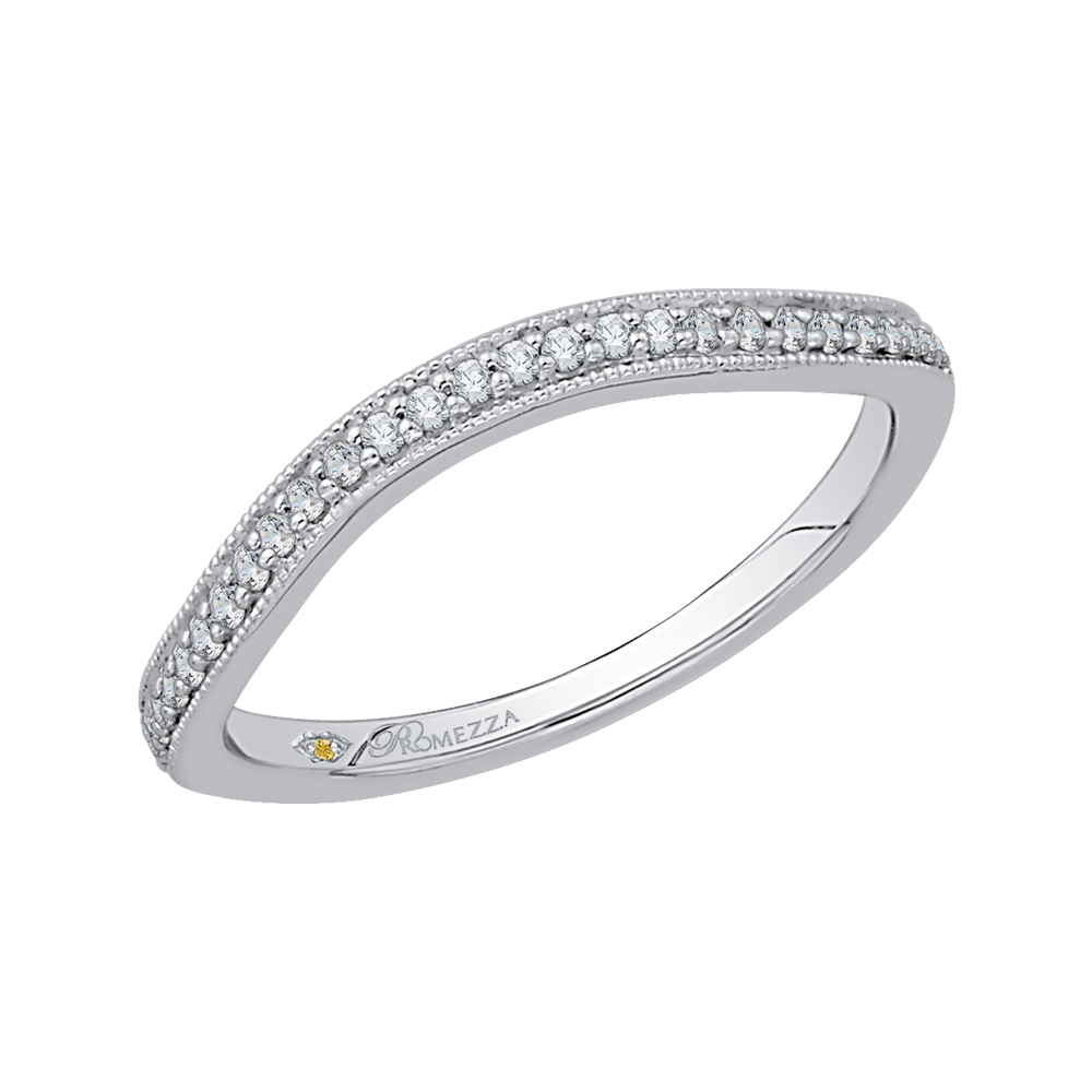 Diamond Wedding Band in 14K White Gold