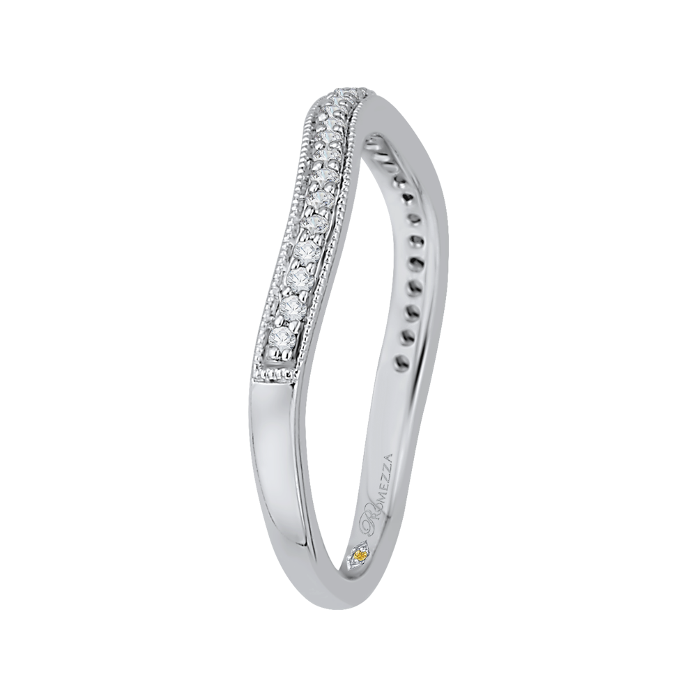 Diamond Wedding Band in 14K White Gold