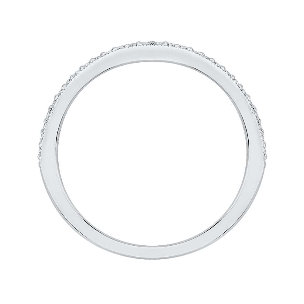 Diamond Wedding Band in 14K White Gold