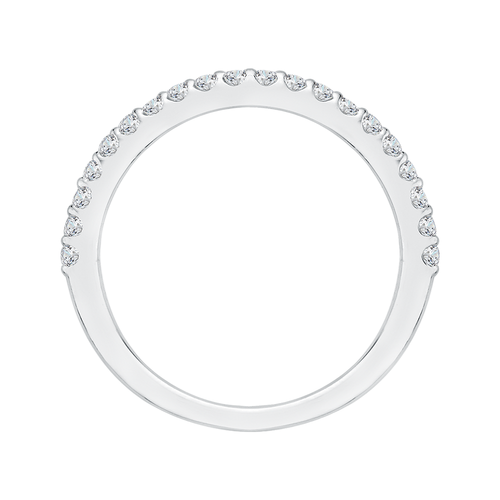 Diamond Half-Eternity Wedding Band in 14K White Gold