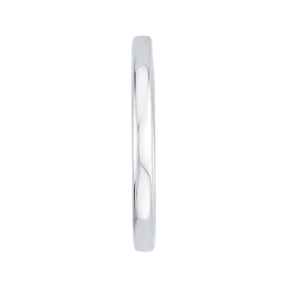 Plain Wedding Band in 14K White Gold