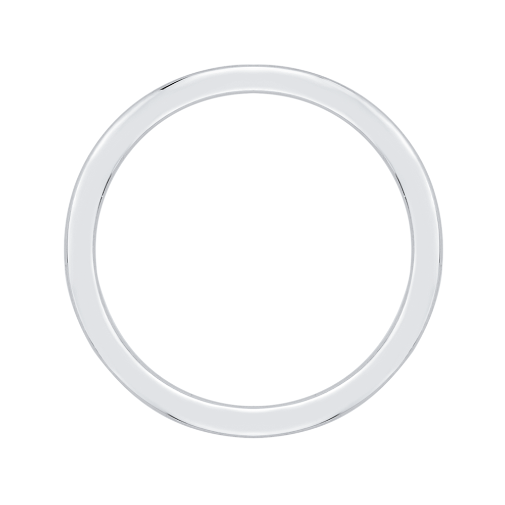 Plain Wedding Band in 14K White Gold