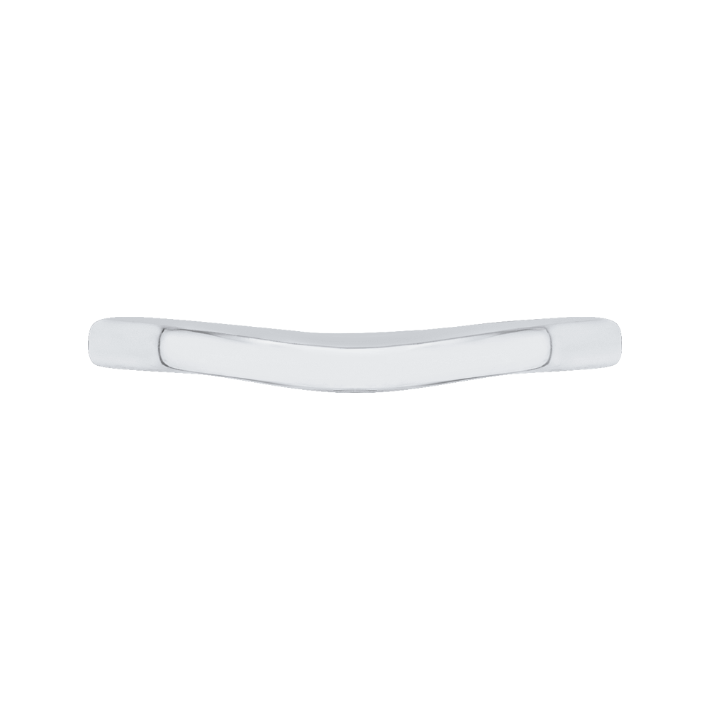 Plain Wedding Band in 14K White Gold