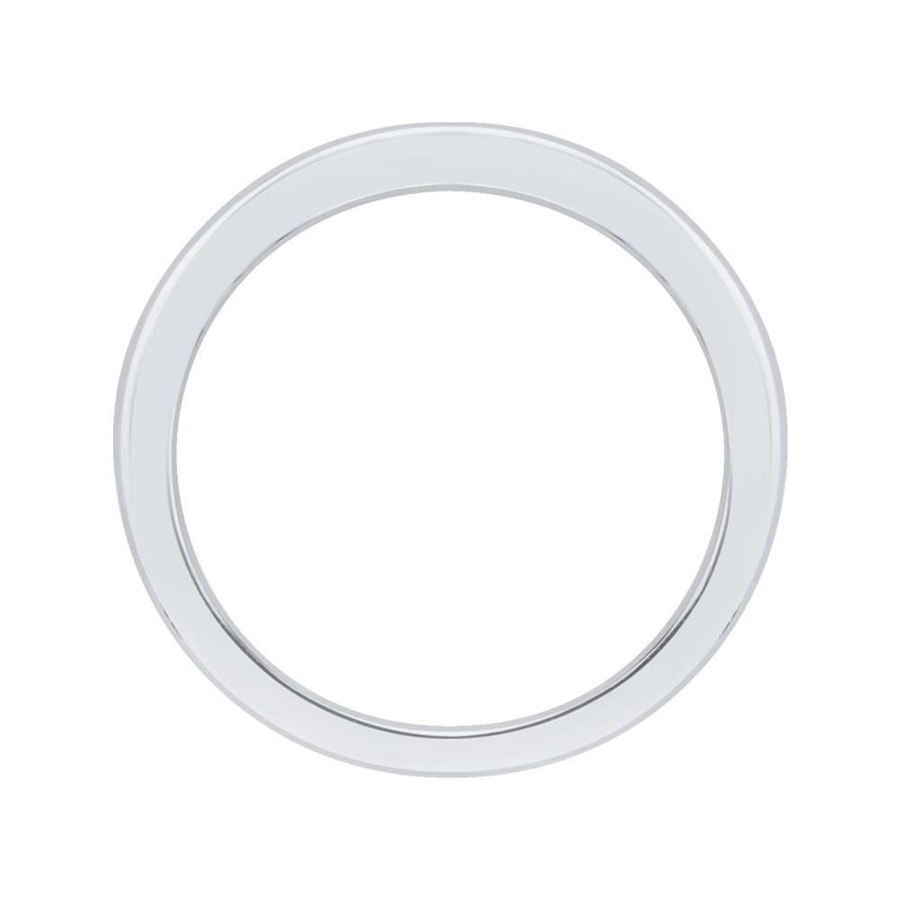 Plain Wedding Band in 14K White Gold
