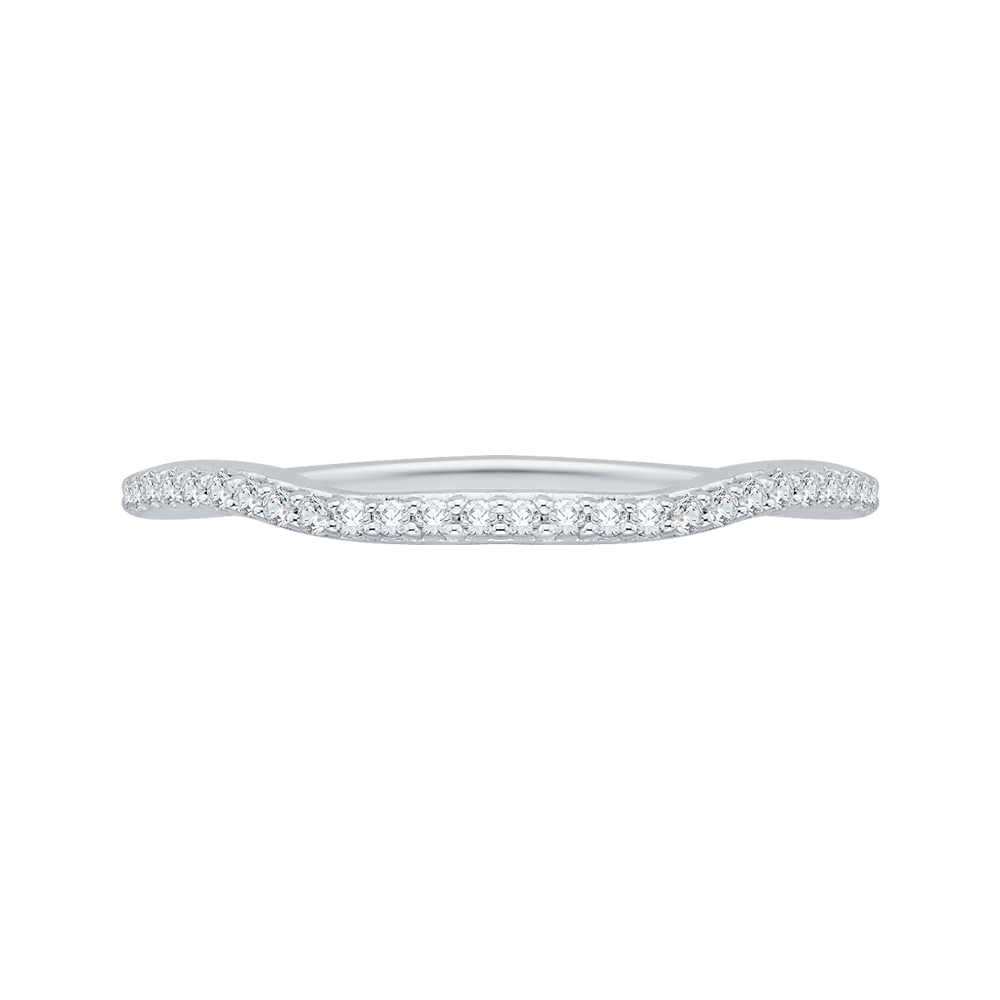Diamond Half-Eternity Wedding Band in 14K White Gold