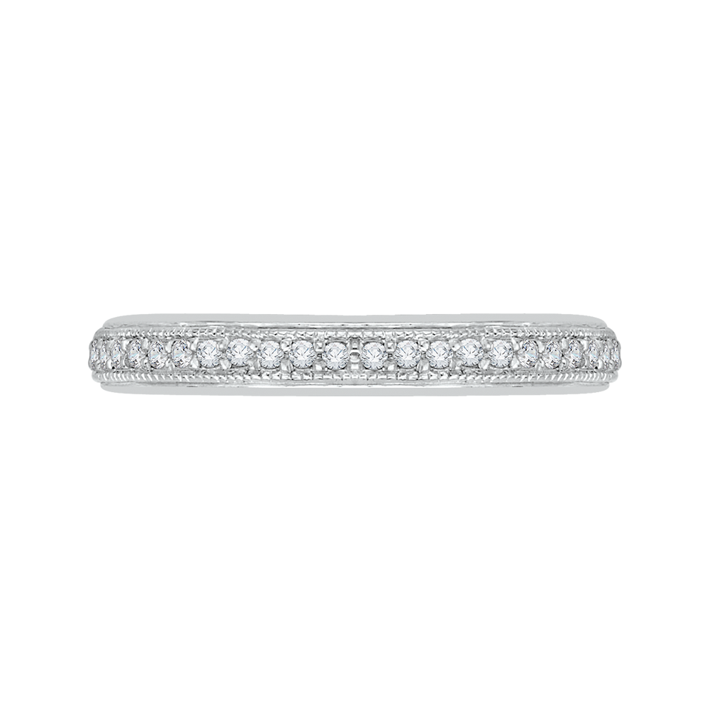 Diamond Half-Eternity Wedding Band in 14K White Gold