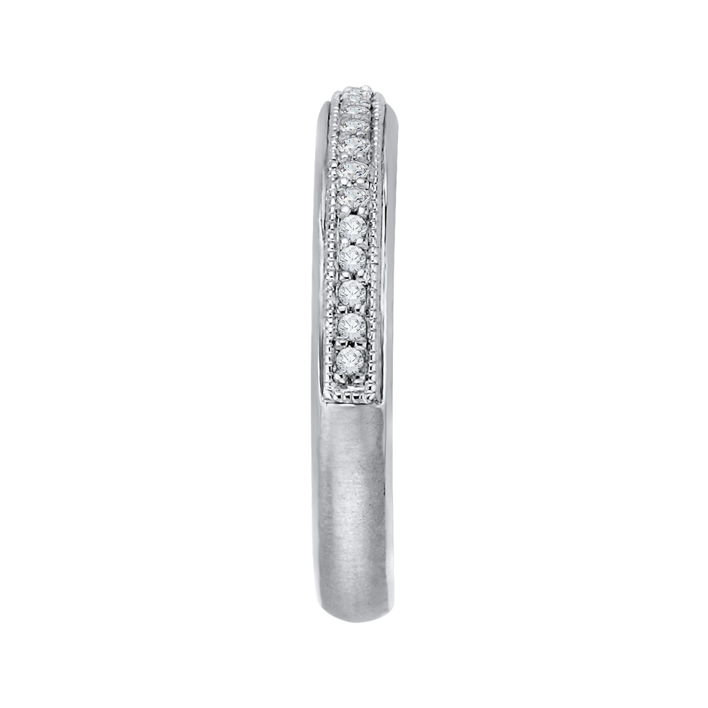Diamond Half-Eternity Wedding Band in 14K White Gold