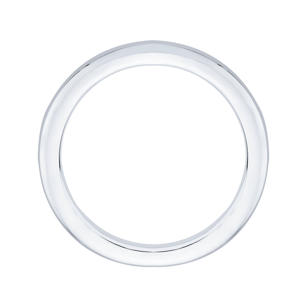 Plain Wedding Band in 14K White Gold