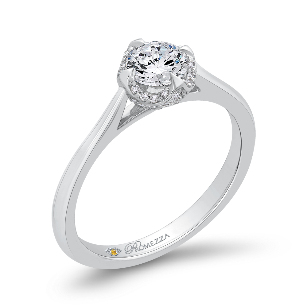 Diamond Engagement Ring in 14K White Gold