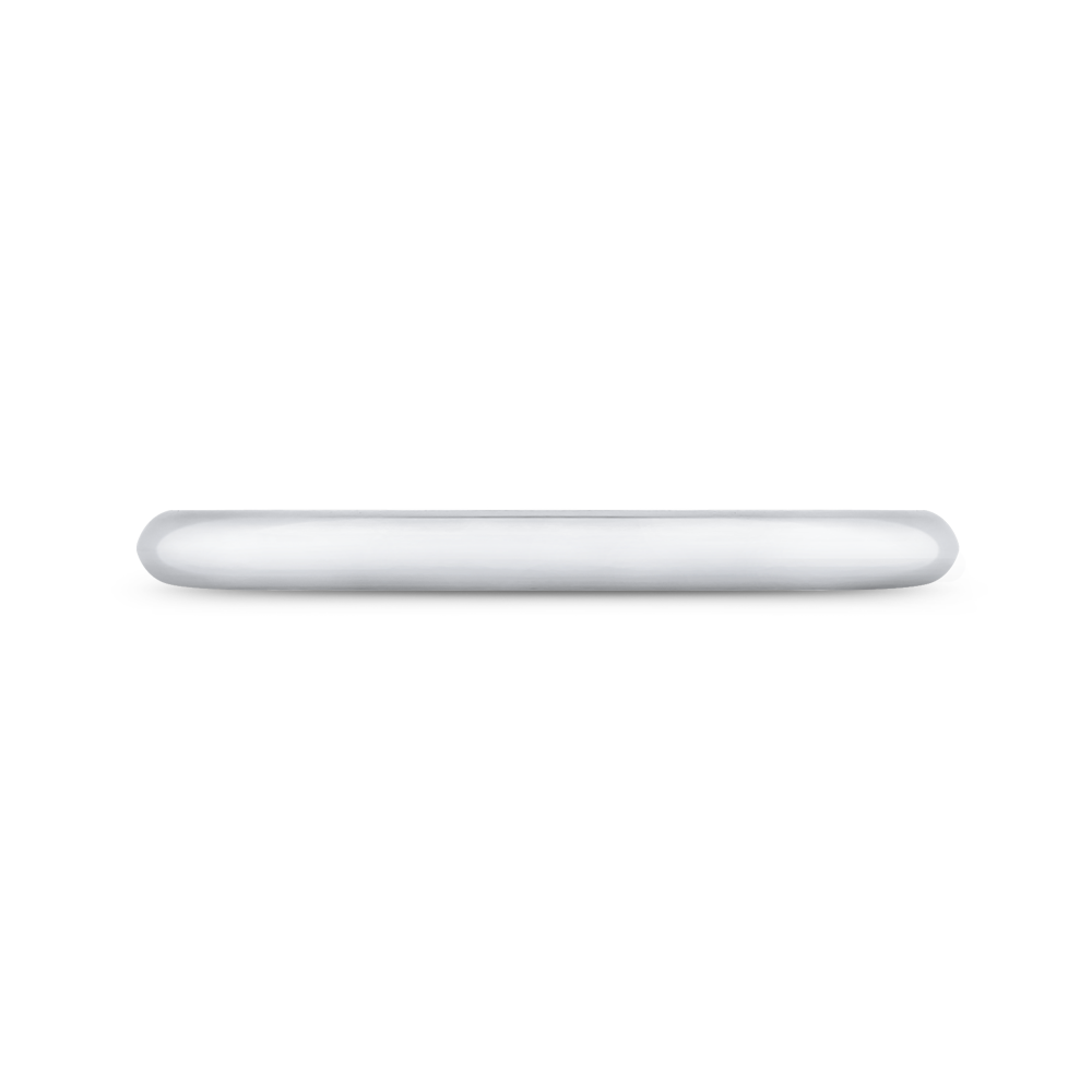 Plain Wedding Band in 14K White Gold