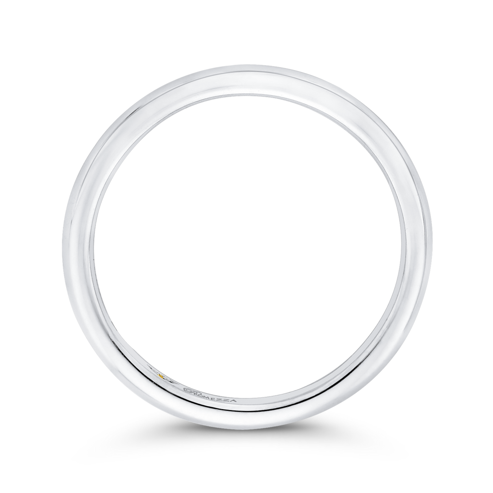 Plain Wedding Band in 14K White Gold