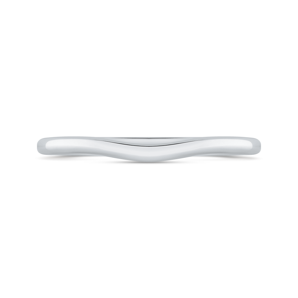 Plain Wedding Band in 14K White Gold
