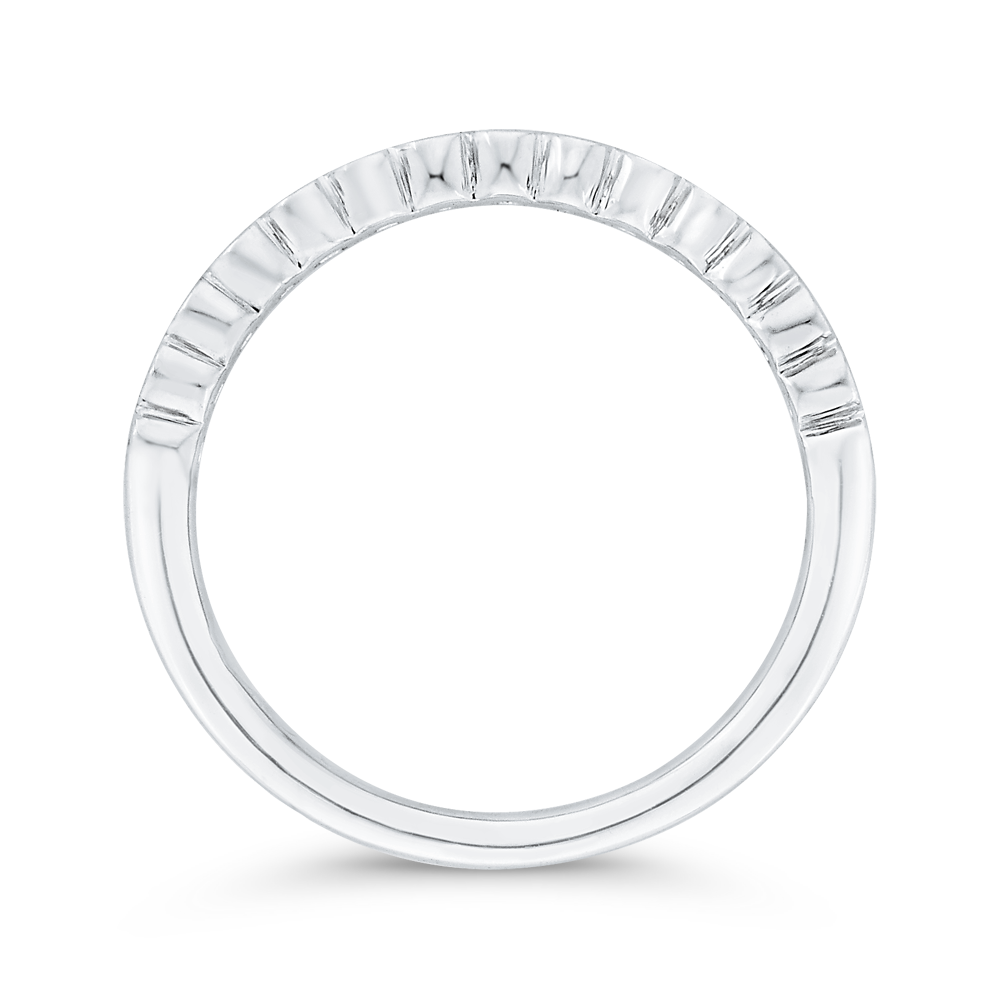 Diamond Wedding Band in 14K White Gold