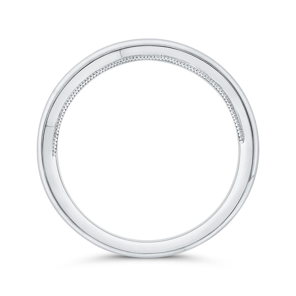 Plain Wedding Band in 14K White Gold