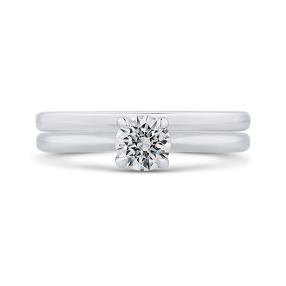 Diamond Solitaire Engagement Ring in 14K White Gold