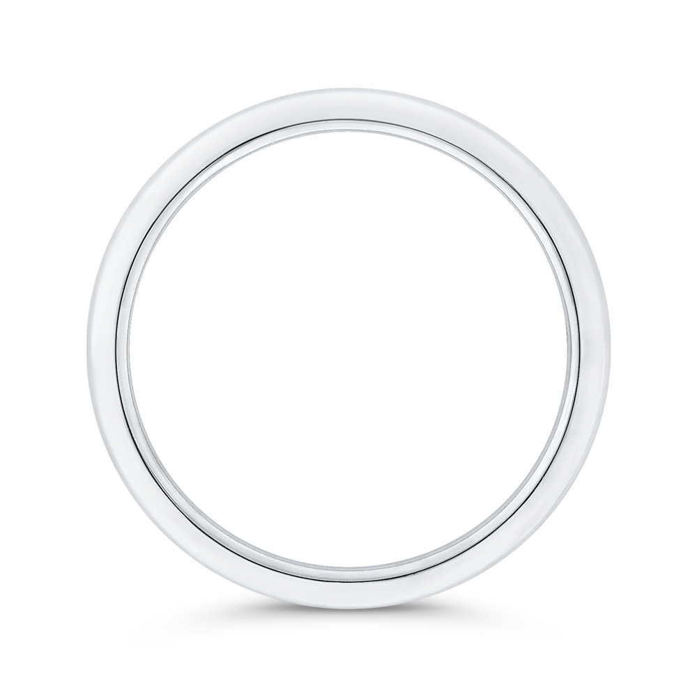 Plain Wedding Band in 14K White Gold