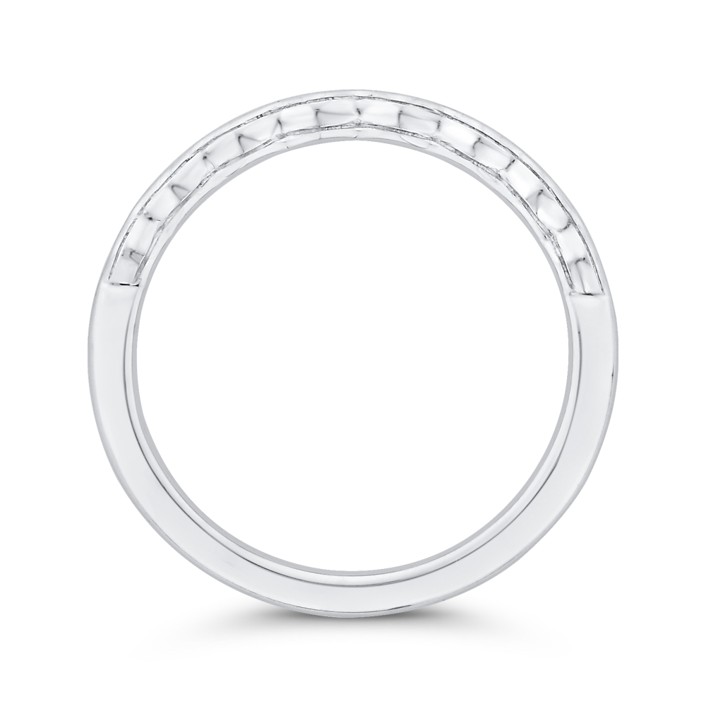 Diamond Wedding Band in 14K White Gold