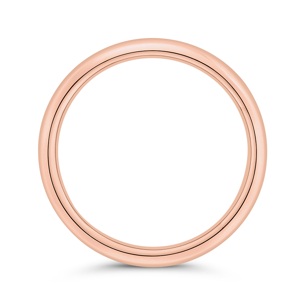 Plain Wedding Band in 14K Rose Gold