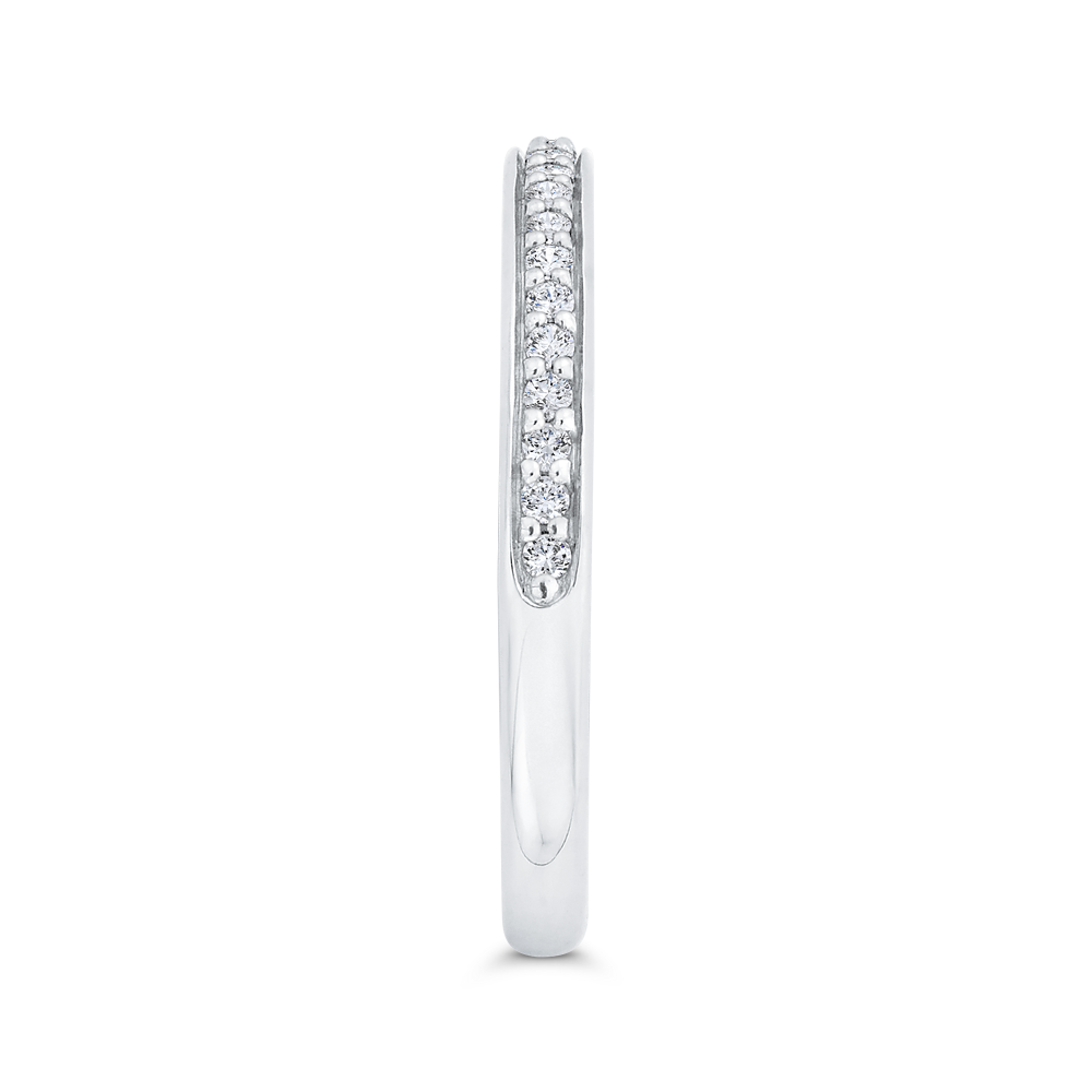 Diamond Wedding Band in 14K White Gold
