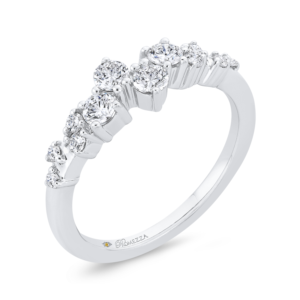 Diamond Wedding Band in 14K White Gold
